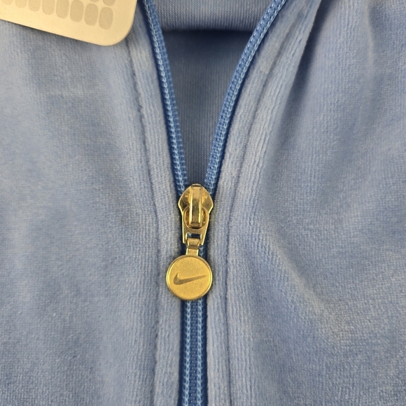 VTG NWT Nike Jacket Fleece Women's Sz XL  (16-18) Blue Gray Tag Y2K - Picture 4 of 11